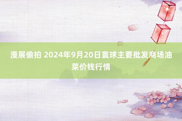 漫展偷拍 2024年9月20日寰球主要批发商场油菜价钱行情