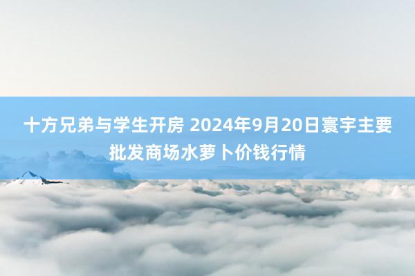 十方兄弟与学生开房 2024年9月20日寰宇主要批发商场水萝卜价钱行情