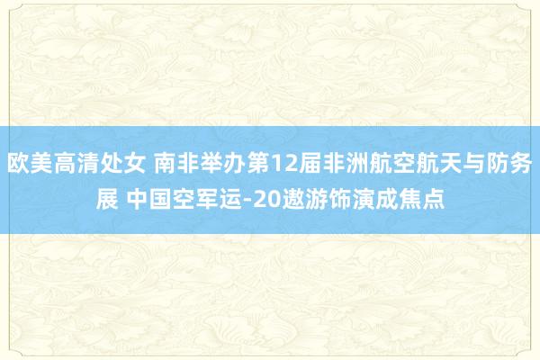 欧美高清处女 南非举办第12届非洲航空航天与防务展 中国空军运-20遨游饰演成焦点