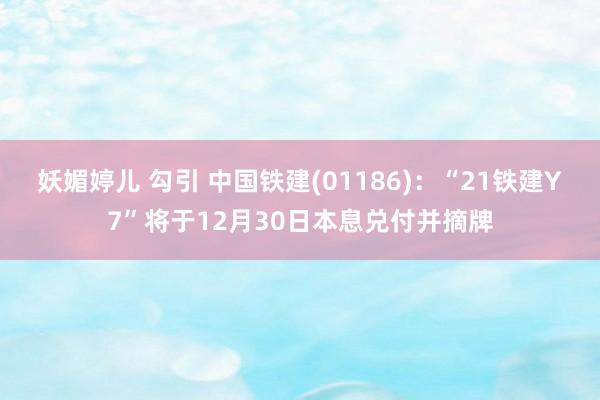 妖媚婷儿 勾引 中国铁建(01186)：“21铁建Y7”将于12月30日本息兑付并摘牌