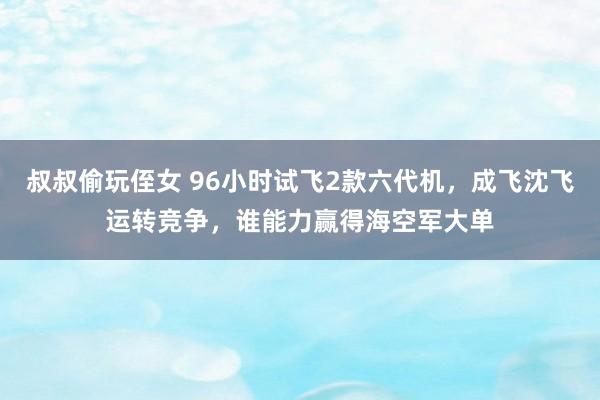 叔叔偷玩侄女 96小时试飞2款六代机，成飞沈飞运转竞争，谁能力赢得海空军大单