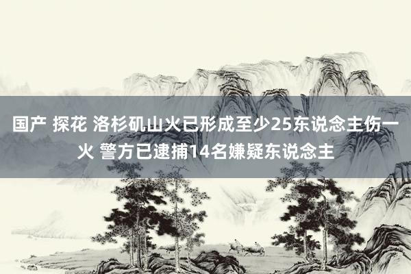 国产 探花 洛杉矶山火已形成至少25东说念主伤一火 警方已逮捕14名嫌疑东说念主